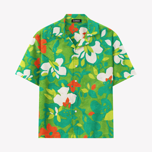 Tropical Garden Floral Hawaiian Shirt