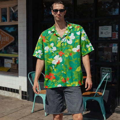 Tropical Garden Floral Hawaiian Shirt