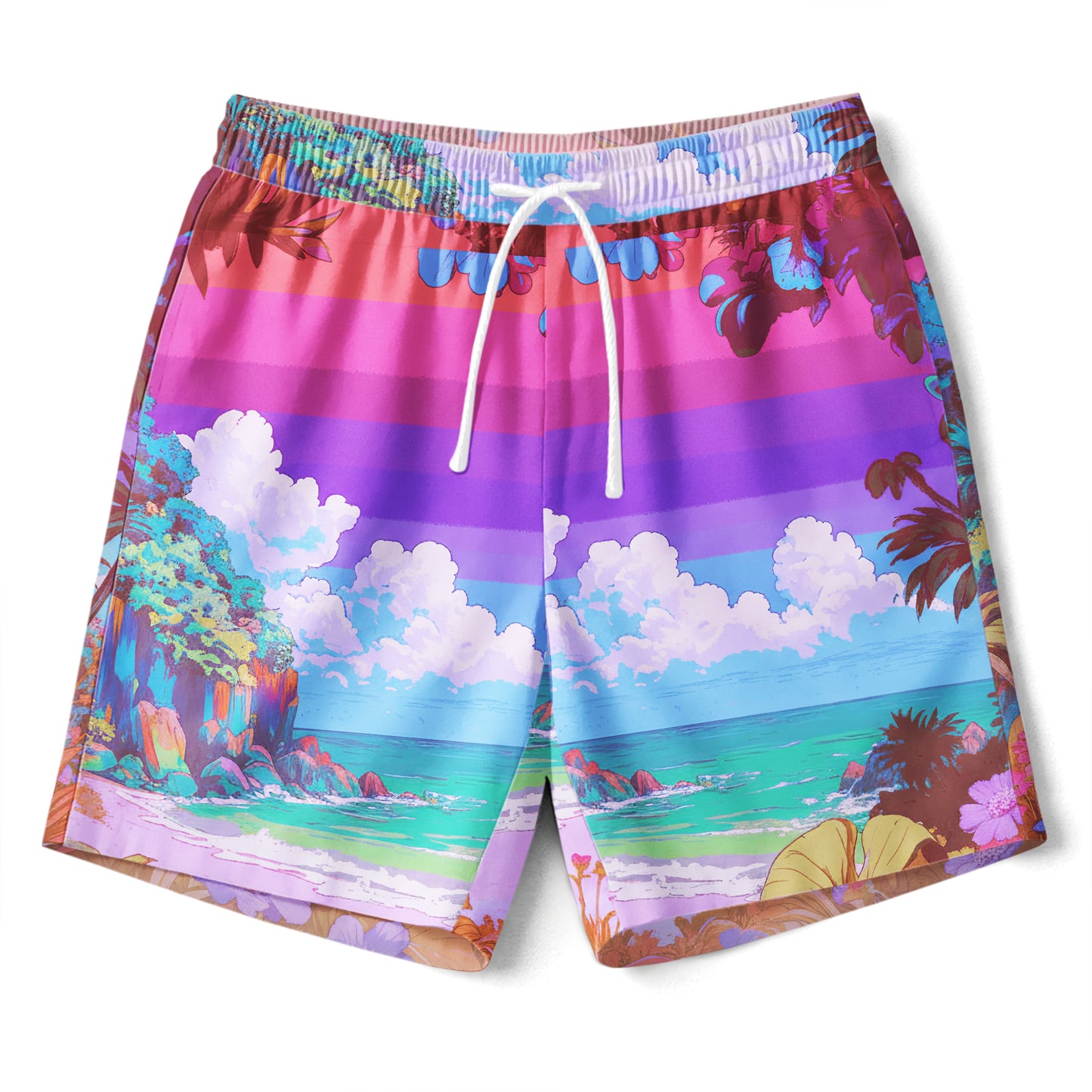 Tropical Island Summer Shirts & Shorts Set
