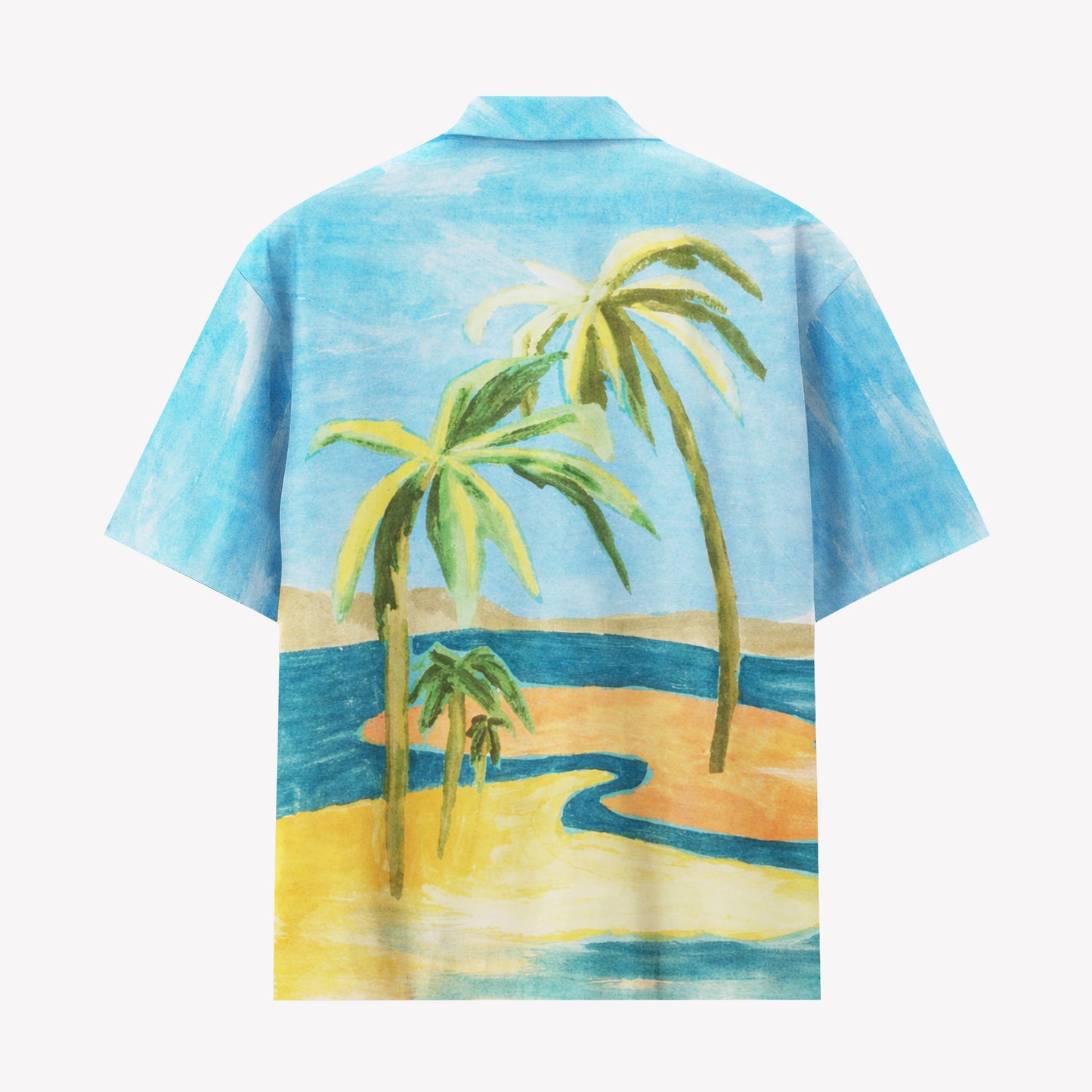 Tropical Palm Island Hawaiian Shirt