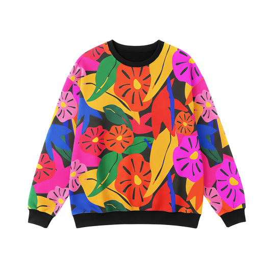 Tropical Pop-Art Floral Sweatshirt