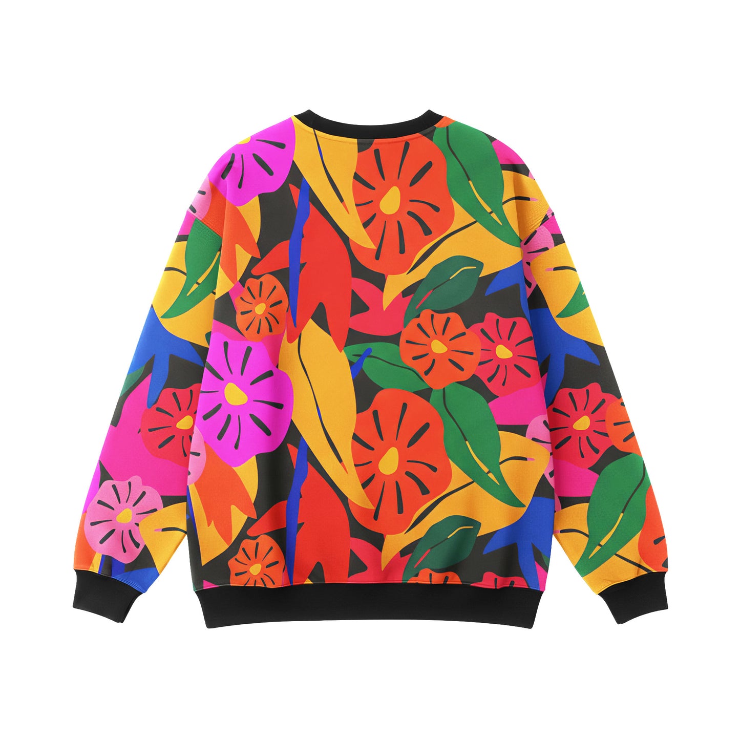 Tropical Pop-Art Floral Sweatshirt