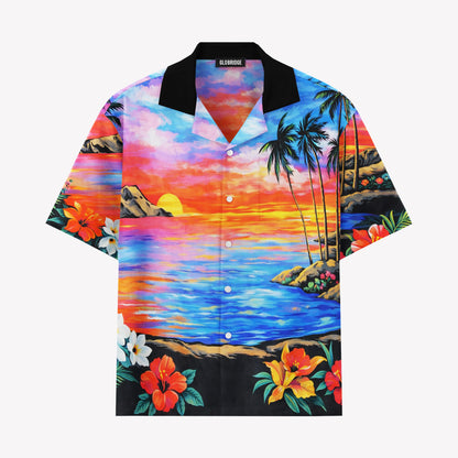 Tropical Sunset Hawaiian Shirt & Shorts Set