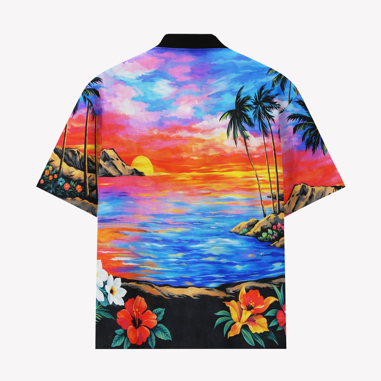 Tropical Sunset Hawaiian Shirt & Shorts Set