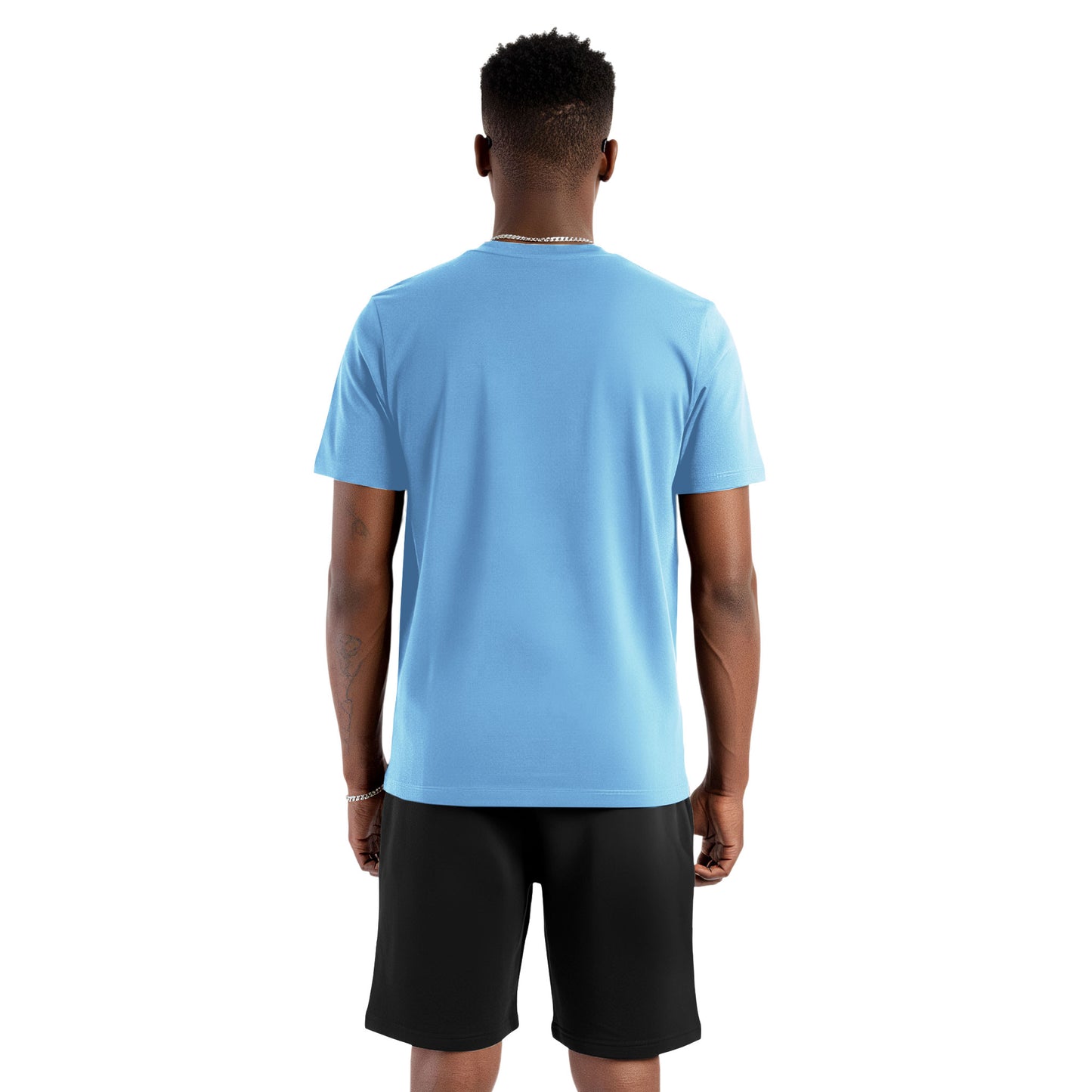 Unbothered Cartoon Sky Blue T-Shirt