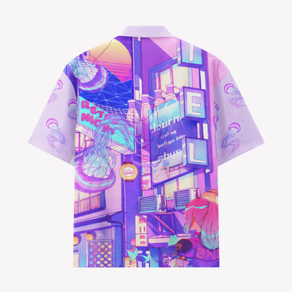 Vaporwave Cyber Anime City Hawaiian Shirt