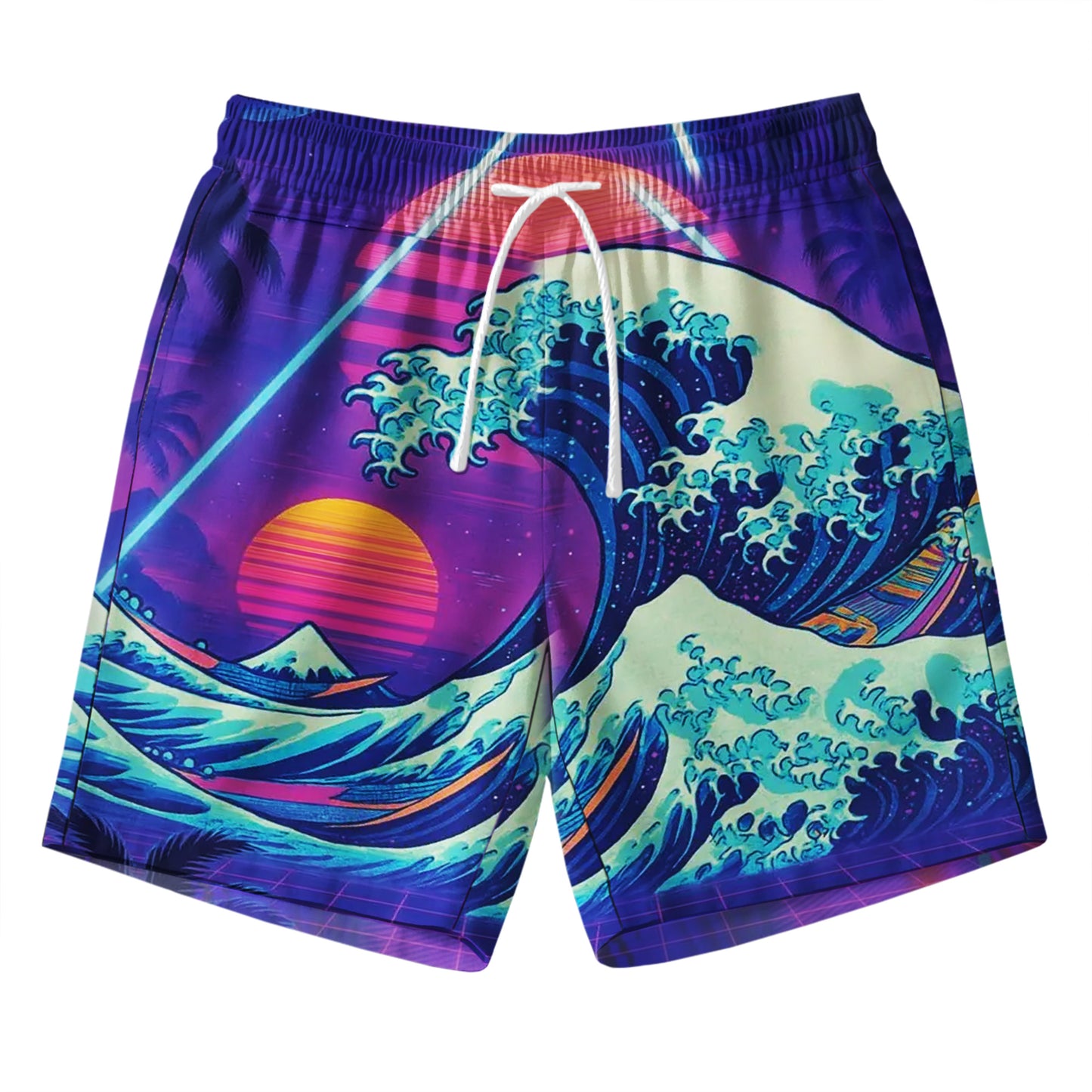 Vaporwave Japanese Wave Shirt & Shorts Set