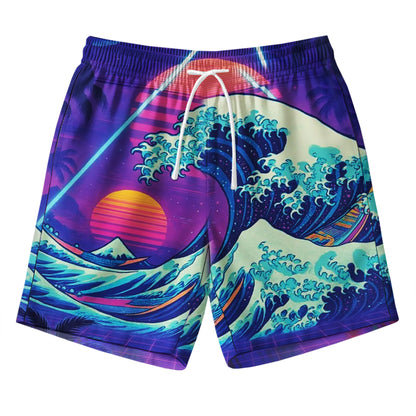 Vaporwave Japanese Wave Shirt & Shorts Set