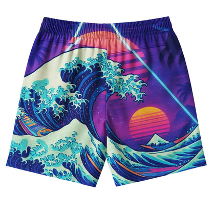 Vaporwave Japanese Wave Shirt & Shorts Set
