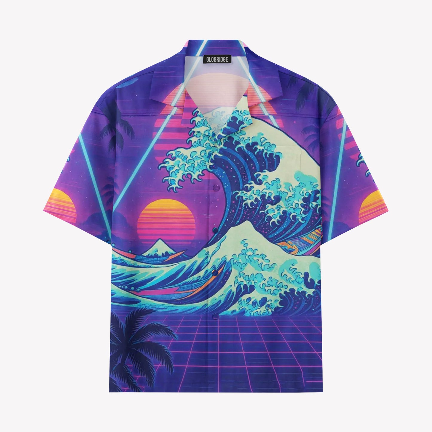 Vaporwave Japanese Wave Shirt & Shorts Set