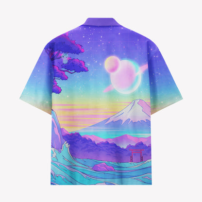 Vaporwave Mount Fuji Dreamscape Hawaiian Shirt