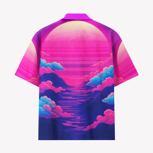 Vaporwave Sunset Shirt & Shorts Set