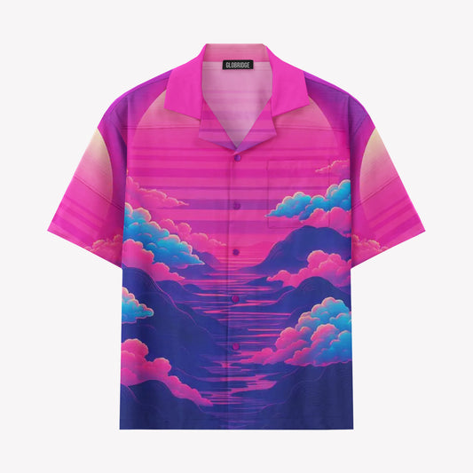 Vaporwave Sunset Shirt & Shorts Set