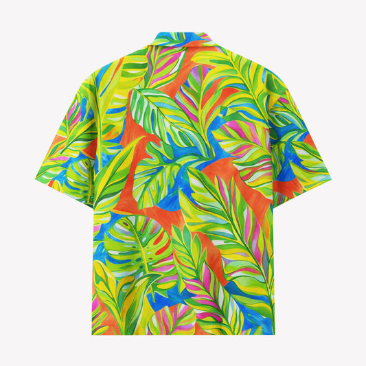 Vibrant Tropical Leaf Hawaiian Shirt