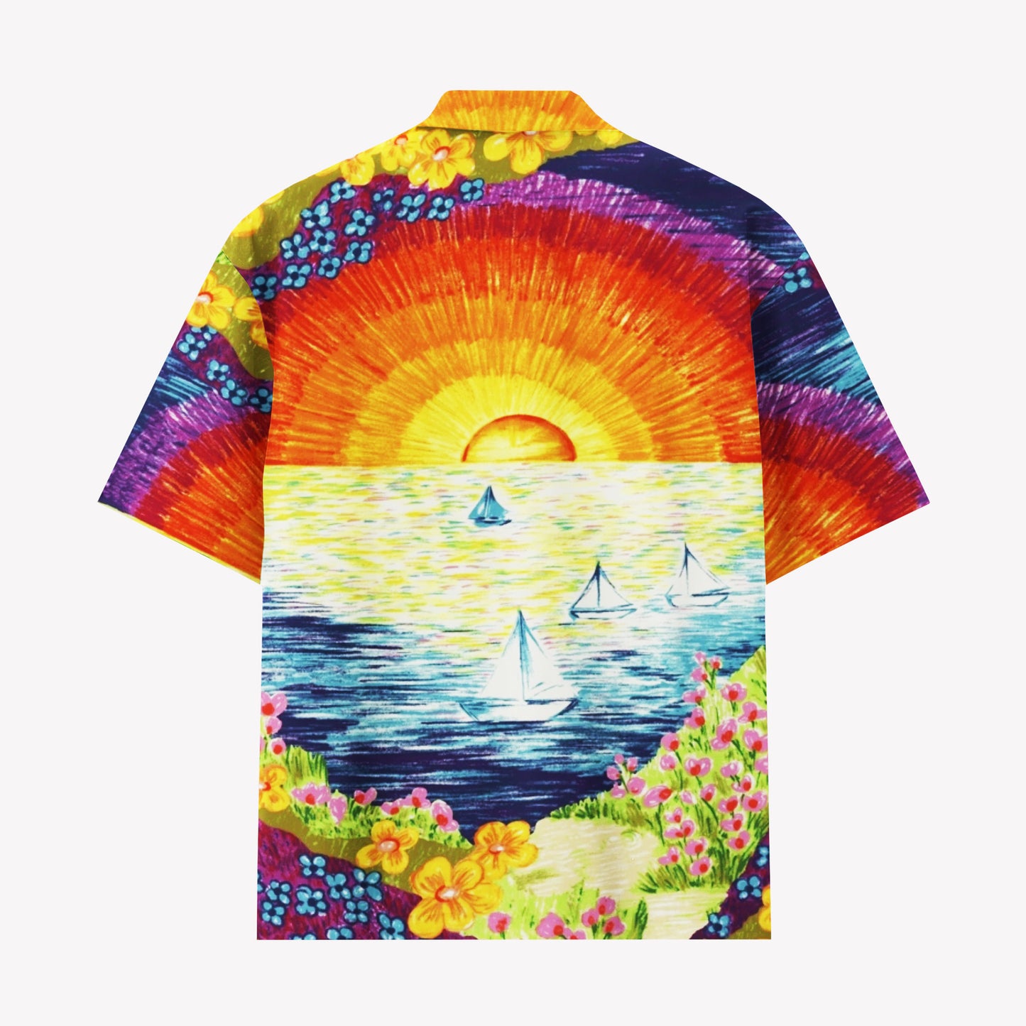 Vintage Coastal Sunset Hawaiian Shirt