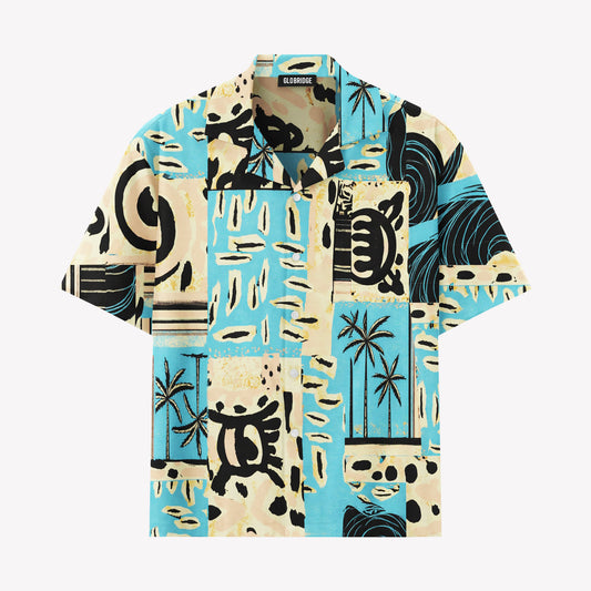Vintage Patchwork Hawaiian Shirt