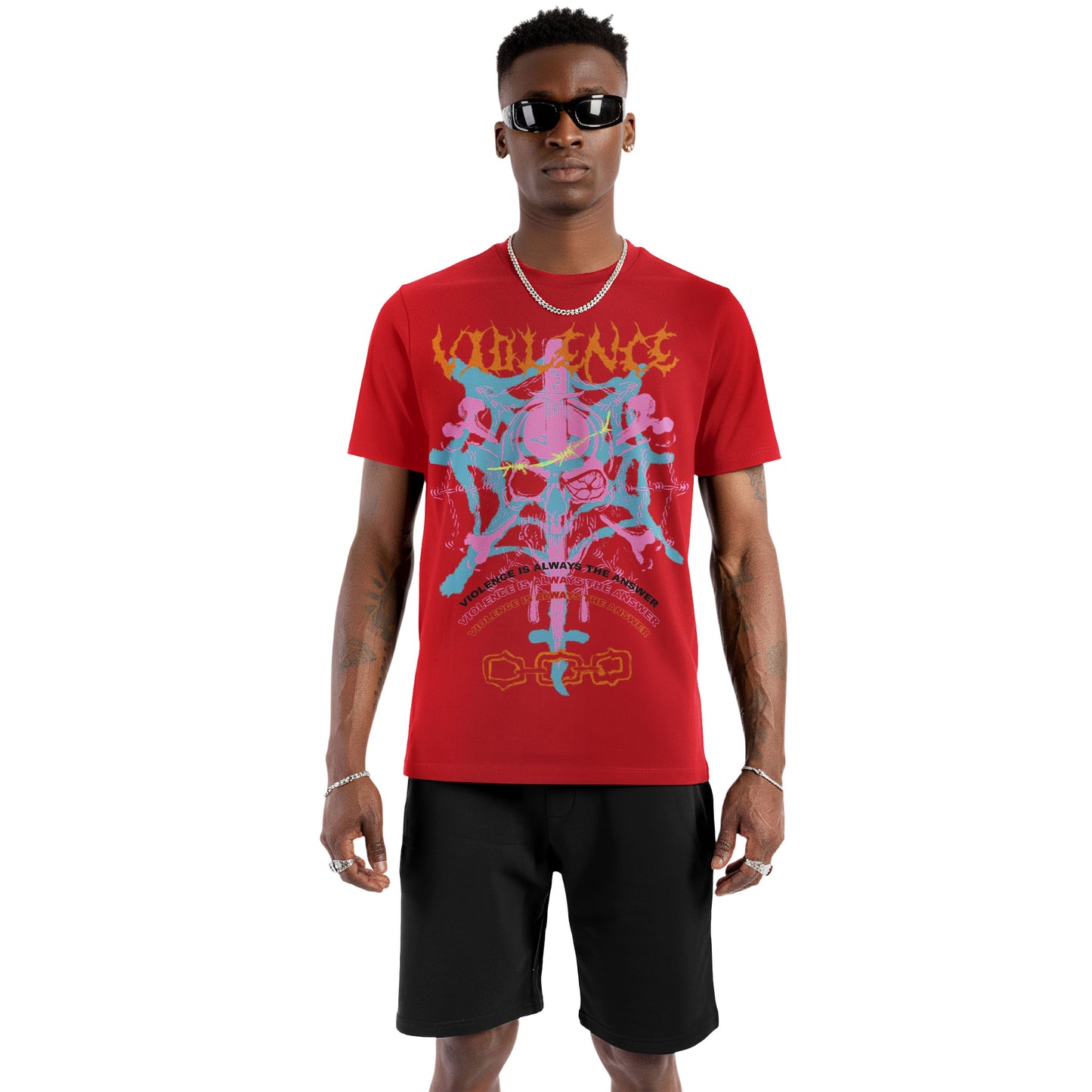 Violence Is the Answer Psychedelic Tee