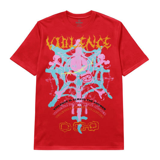 Violence Is the Answer Psychedelic Tee