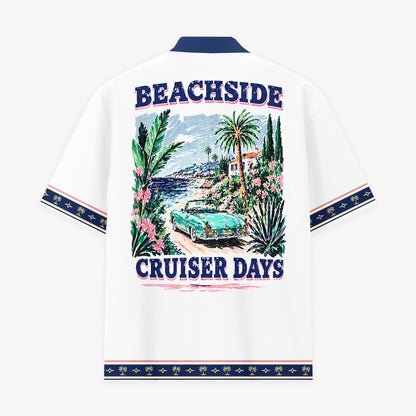 Virginia Beach Beachside Cruiser Days Hawaiian Shirt & Shorts Set