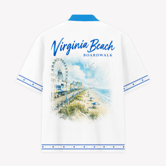 Virginia Beach Boardwalk Hawaiian Shirt & Shorts Set