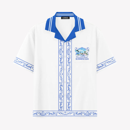 Virginia Beach Oceanfront Summer Club Hawaiian Shirt & Shorts Set
