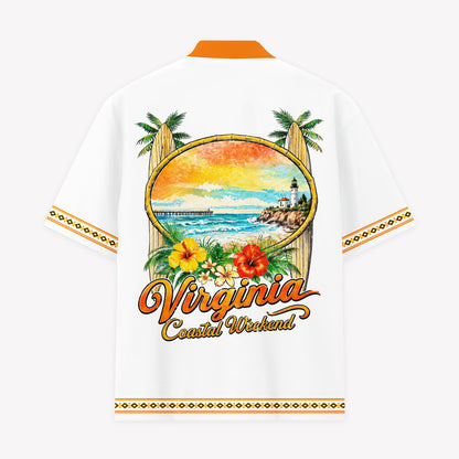 Virginia Coastal Weekend Hawaiian Shirt & Shorts Set