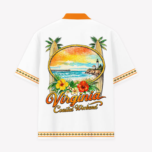 Virginia Coastal Weekend Hawaiian Shirt & Shorts Set