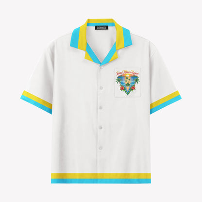Waikiki Island Hibiscus Resort Hawaiian Shirt & Shorts Set