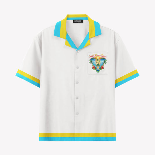 Waikiki Island Hibiscus Resort Hawaiian Shirt & Shorts Set