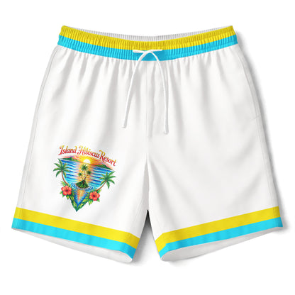 Waikiki Island Hibiscus Resort Hawaiian Shirt & Shorts Set