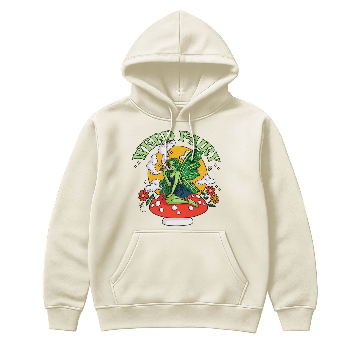 Weed Fairy Retro Hoodie