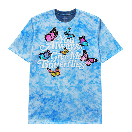 You Always Give Me Butterflies Tie Dye T-Shirt