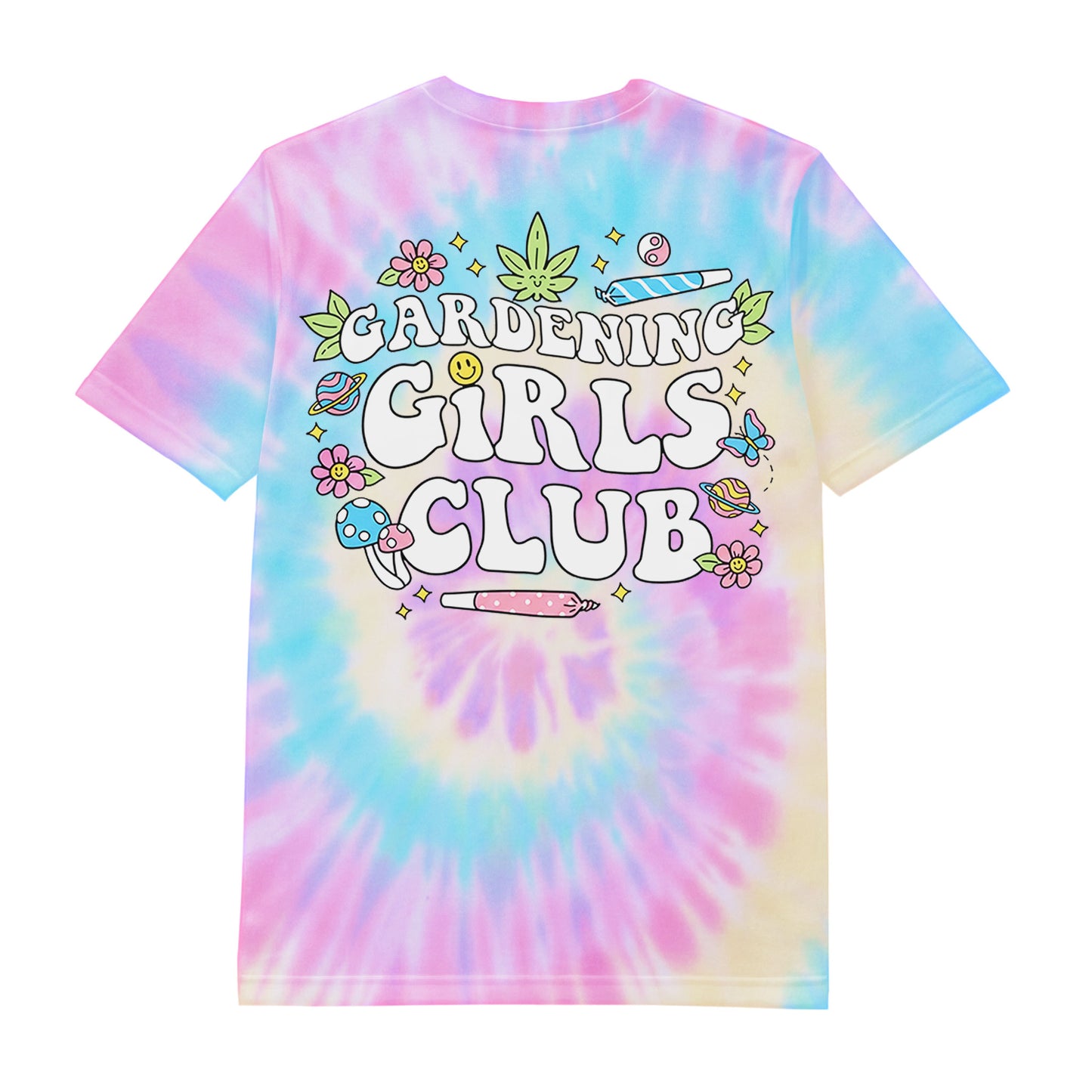 Gardening Girls Club Pastel Tie-Dye T-Shirt