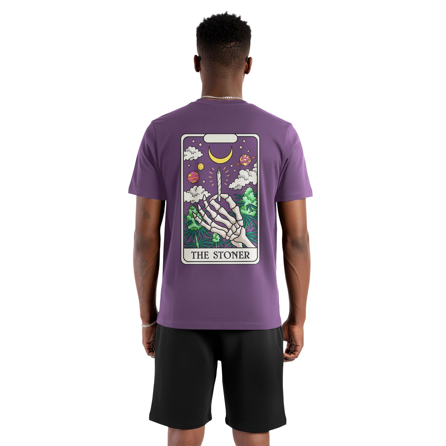 The Stoner Tarot Purple Graphic T-Shirt