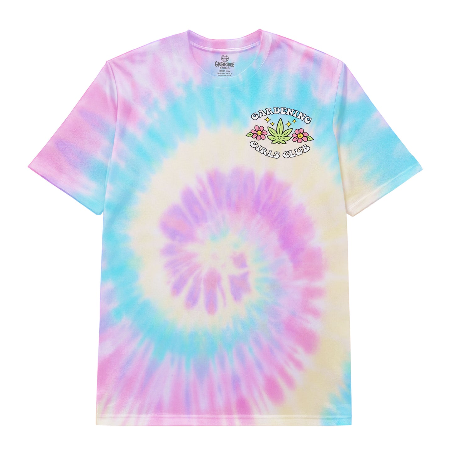 Gardening Girls Club Pastel Tie-Dye T-Shirt