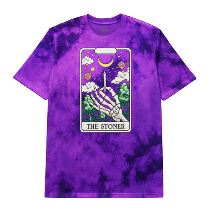 The Stoner Tarot Purple Tie-Dye T-Shirt