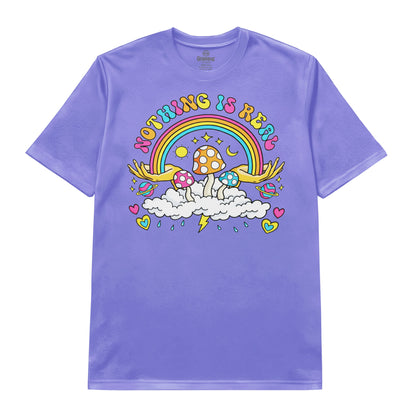 Nothing Is Real Rainbow Mushroom T-Shirt
