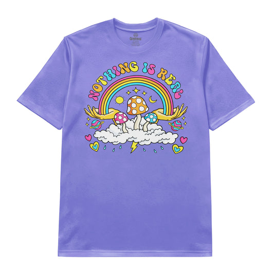 Nothing Is Real Rainbow Mushroom T-Shirt